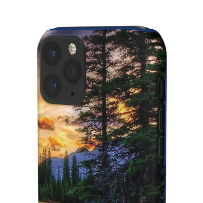 Tough Phone Case Vision of Nature Design, Forest Snap Phone Case, Outdoor Adventure Phone Cover, Nature Lover Gift.