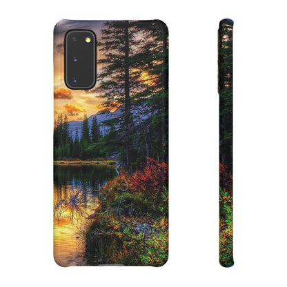 Tough Phone Case Vision of Nature Design, Forest Snap Phone Case, Outdoor Adventure Phone Cover, Nature Lover Gift.