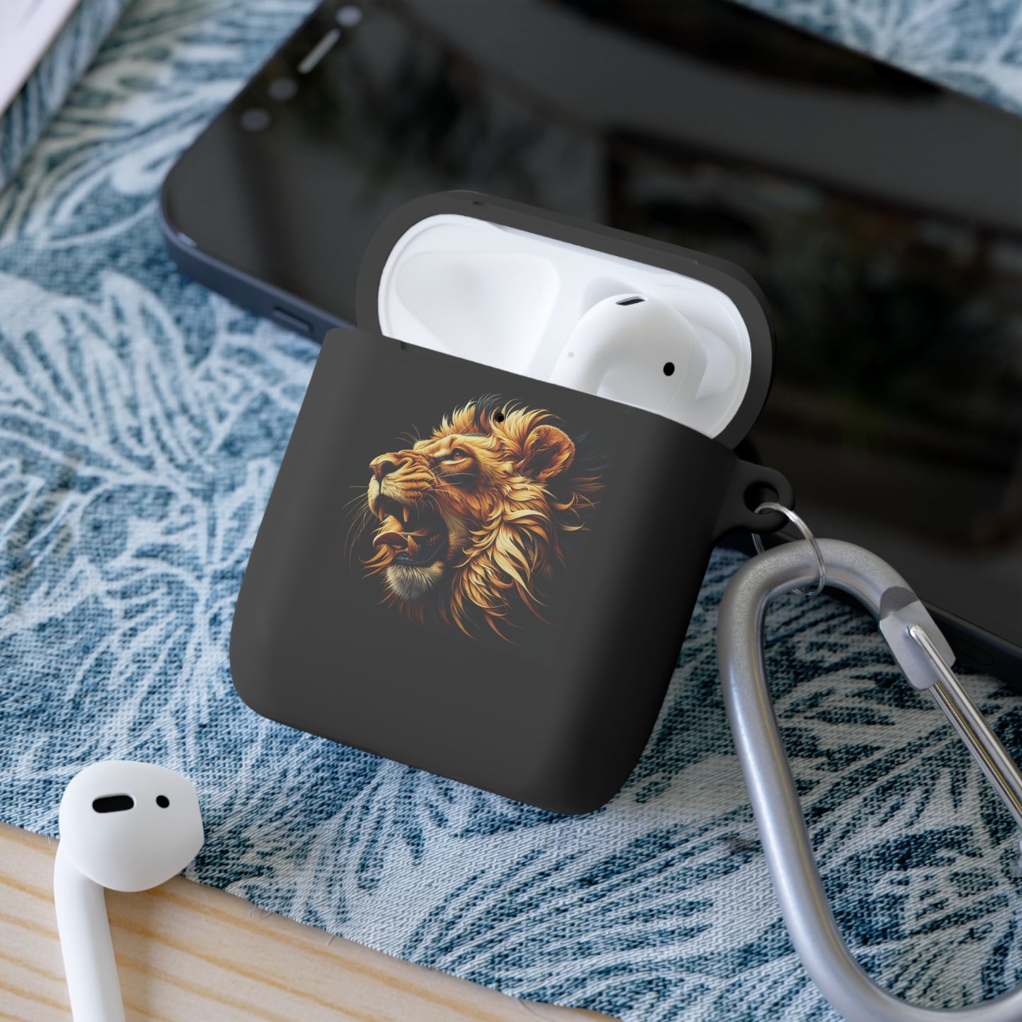 Case Cover AirPods and AirPods Pro Lion design