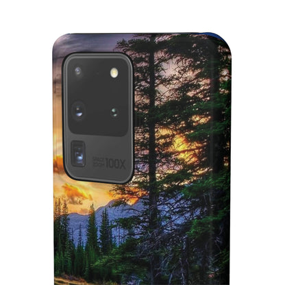 Tough Phone Case Vision of Nature Design, Forest Snap Phone Case, Outdoor Adventure Phone Cover, Nature Lover Gift.