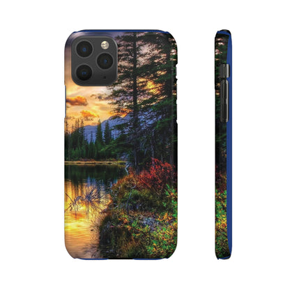 Tough Phone Case Vision of Nature Design, Forest Snap Phone Case, Outdoor Adventure Phone Cover, Nature Lover Gift.