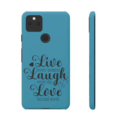 Phone Case Live Laugh Love Design