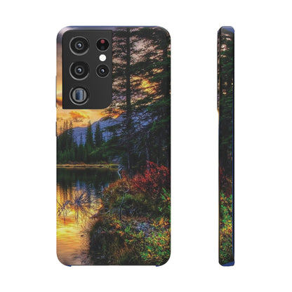 Tough Phone Case Vision of Nature Design, Forest Snap Phone Case, Outdoor Adventure Phone Cover, Nature Lover Gift.