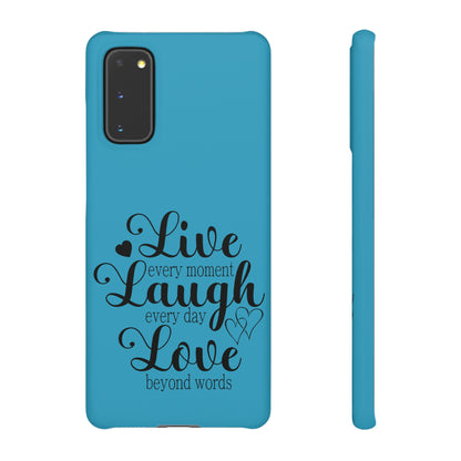 Phone Case Live Laugh Love Design