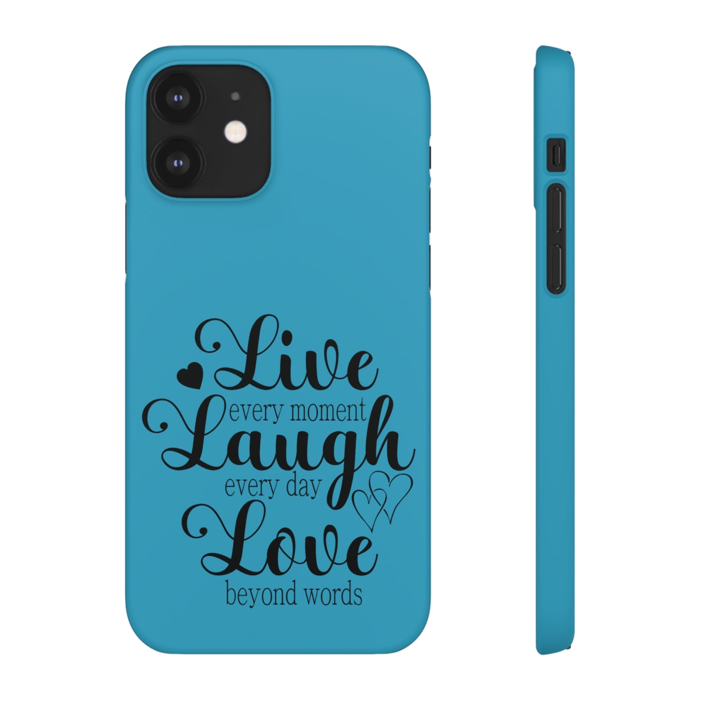 Phone Case Live Laugh Love Design