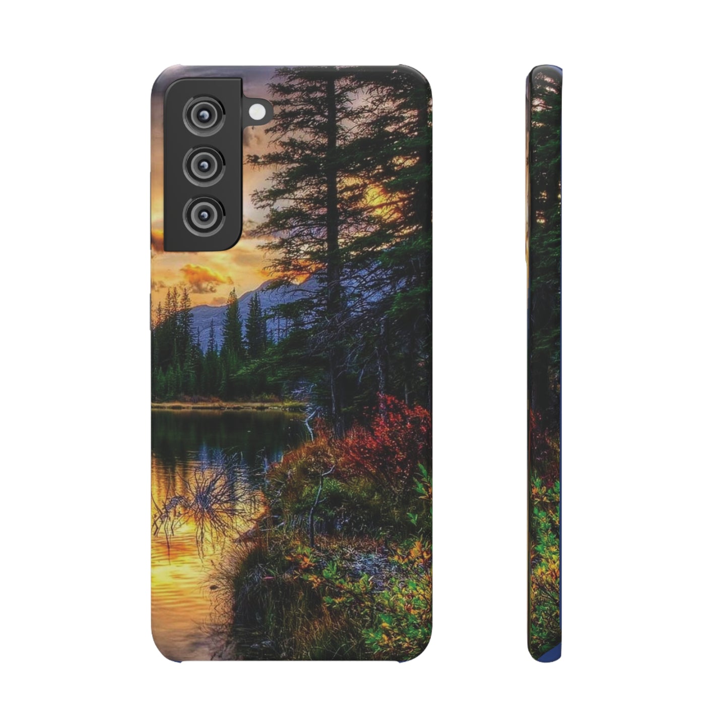 Tough Phone Case Vision of Nature Design, Forest Snap Phone Case, Outdoor Adventure Phone Cover, Nature Lover Gift.