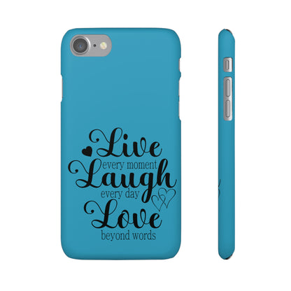 Phone Case Live Laugh Love Design