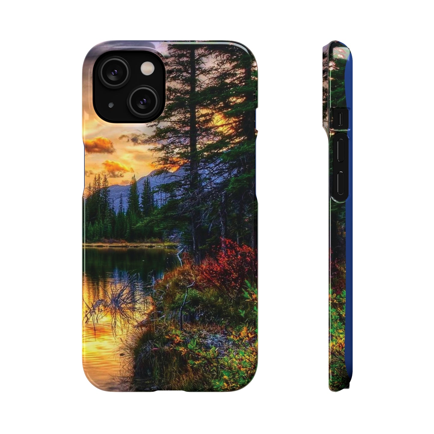 Tough Phone Case Vision of Nature Design, Forest Snap Phone Case, Outdoor Adventure Phone Cover, Nature Lover Gift.