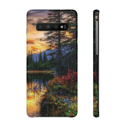 Tough Phone Case Vision of Nature Design, Forest Snap Phone Case, Outdoor Adventure Phone Cover, Nature Lover Gift.