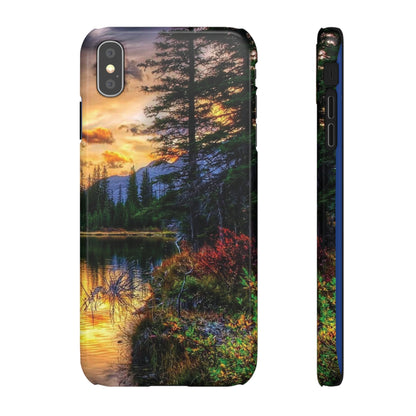 Tough Phone Case Vision of Nature Design, Forest Snap Phone Case, Outdoor Adventure Phone Cover, Nature Lover Gift.