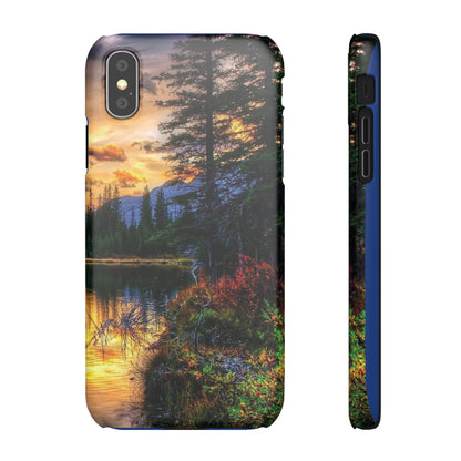 Tough Phone Case Vision of Nature Design, Forest Snap Phone Case, Outdoor Adventure Phone Cover, Nature Lover Gift.