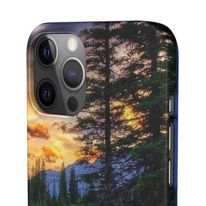 Tough Phone Case Vision of Nature Design, Forest Snap Phone Case, Outdoor Adventure Phone Cover, Nature Lover Gift.