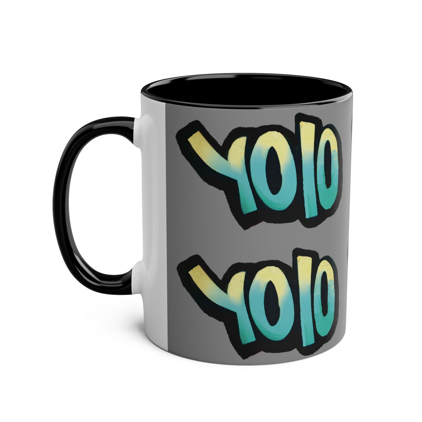 Mug 11oz Two-Tone YOLO (you only live once) Design