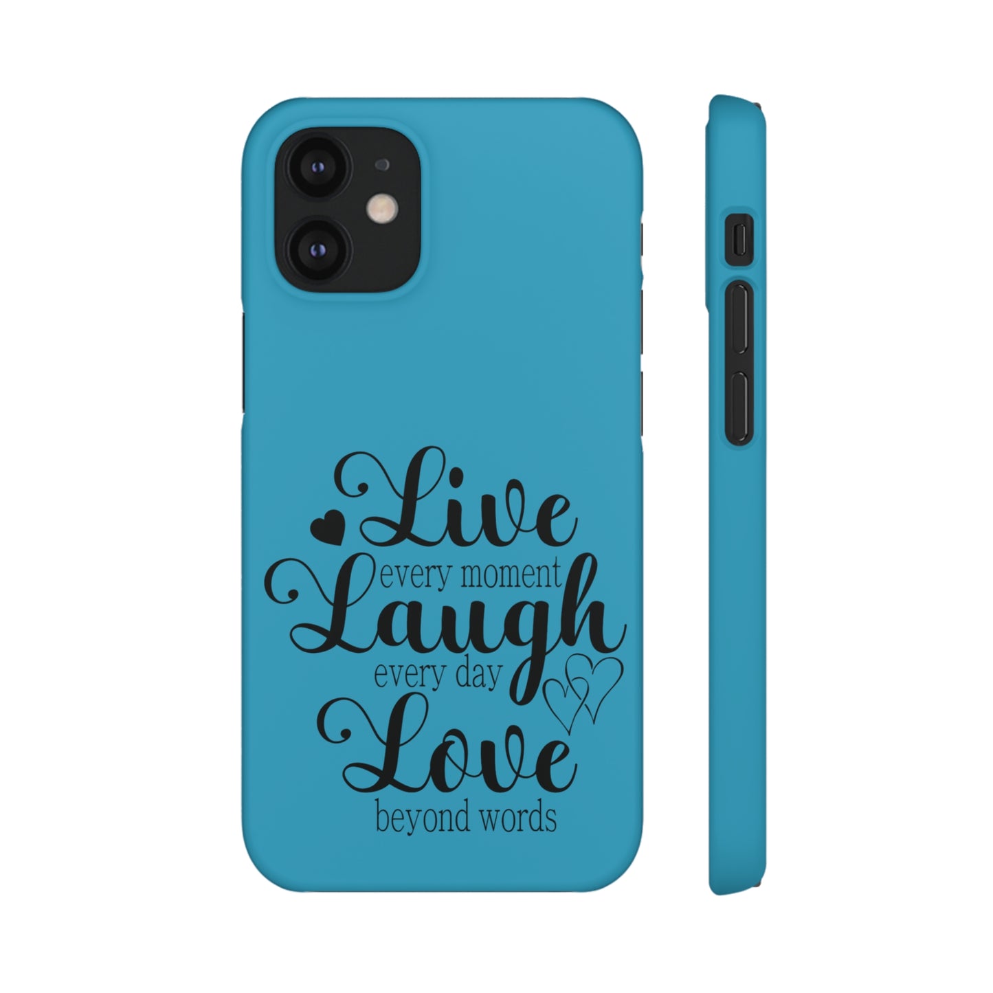 Phone Case Live Laugh Love Design