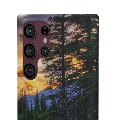 Tough Phone Case Vision of Nature Design, Forest Snap Phone Case, Outdoor Adventure Phone Cover, Nature Lover Gift.