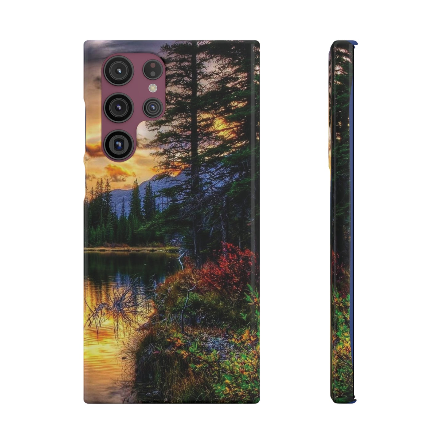 Tough Phone Case Vision of Nature Design, Forest Snap Phone Case, Outdoor Adventure Phone Cover, Nature Lover Gift.