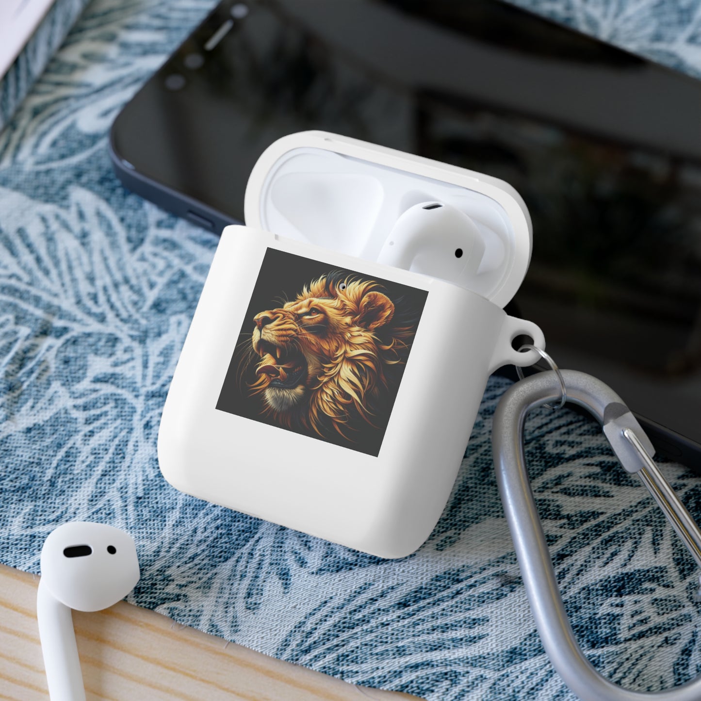 Case Cover AirPods and AirPods Pro Lion design