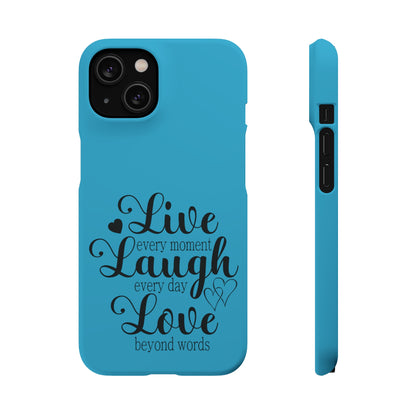 Phone Case Live Laugh Love Design