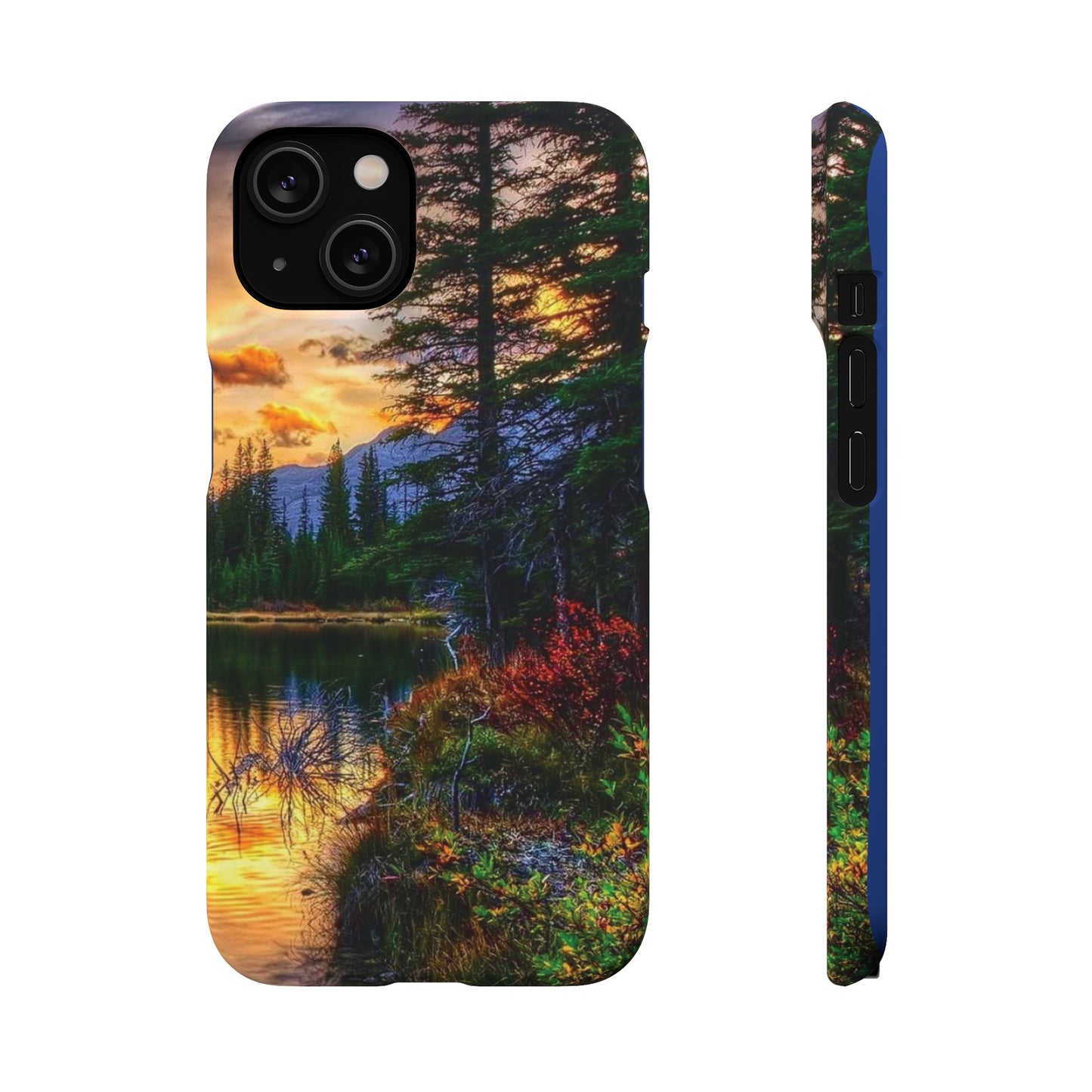 Tough Phone Case Vision of Nature Design, Forest Snap Phone Case, Outdoor Adventure Phone Cover, Nature Lover Gift.