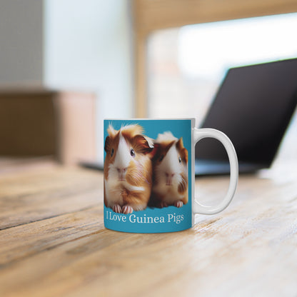 Ceramic  Mug 11oz I Love Guinea Pigs Design