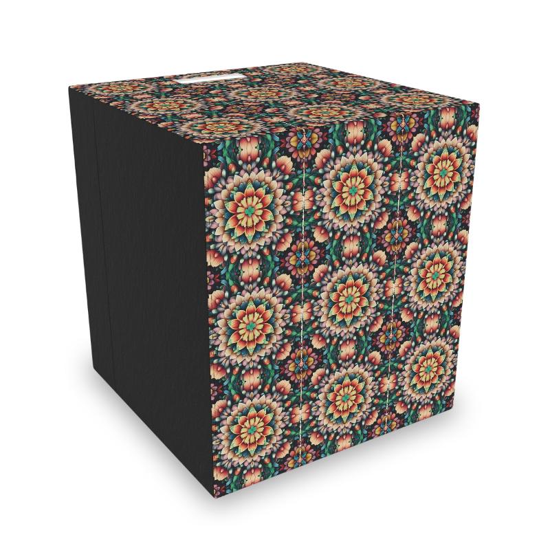 Storage Box Intricate Flower Pattern