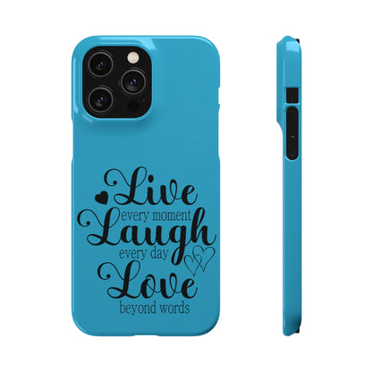 Phone Case Live Laugh Love Design