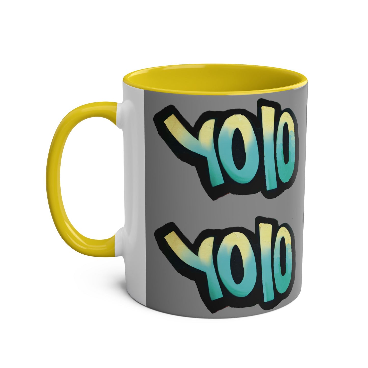 Mug 11oz Two-Tone YOLO (you only live once) Design