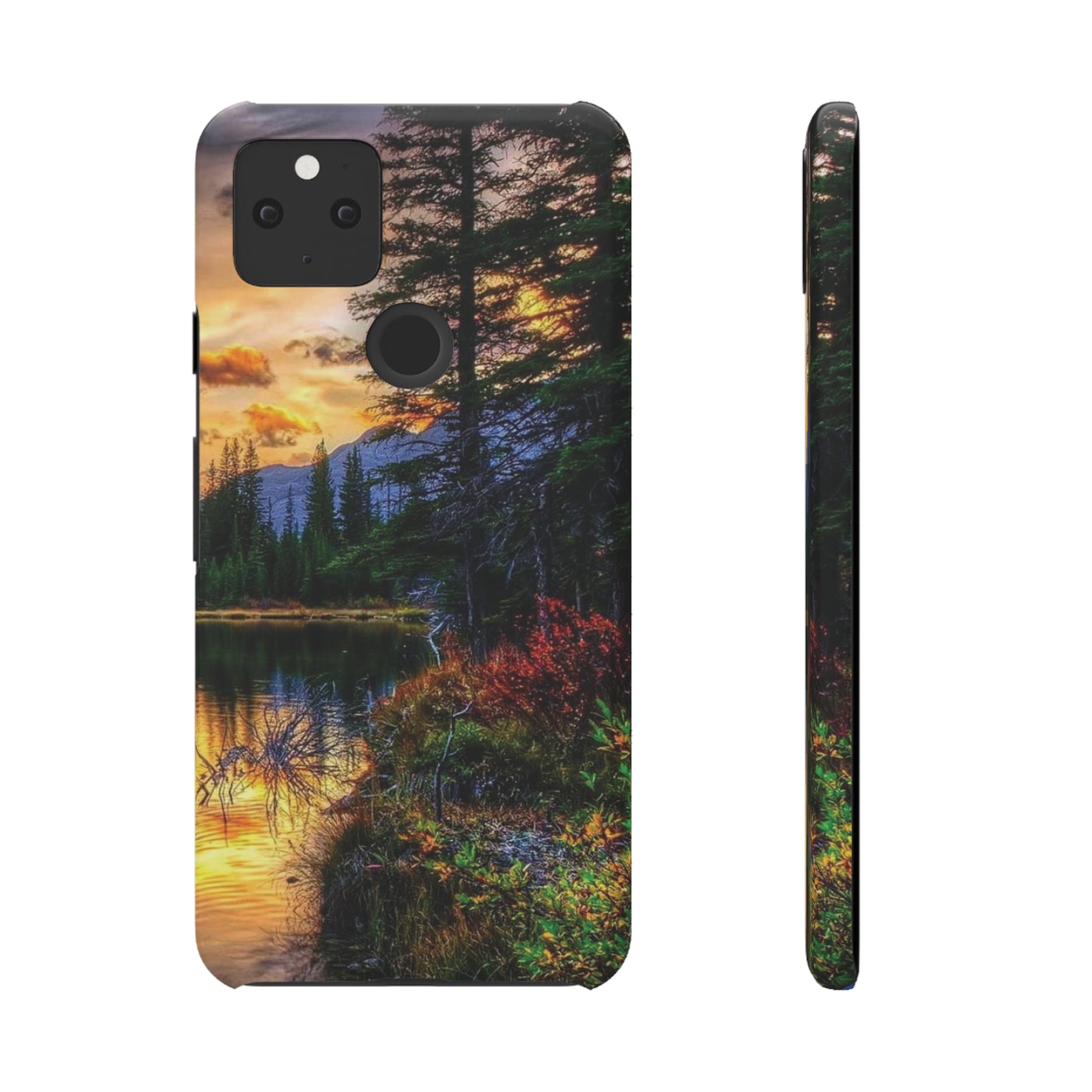 Tough Phone Case Vision of Nature Design, Forest Snap Phone Case, Outdoor Adventure Phone Cover, Nature Lover Gift.