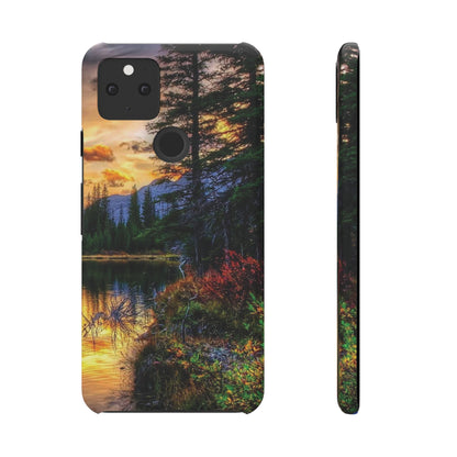 Tough Phone Case Vision of Nature Design, Forest Snap Phone Case, Outdoor Adventure Phone Cover, Nature Lover Gift.