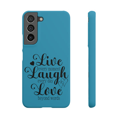 Phone Case Live Laugh Love Design