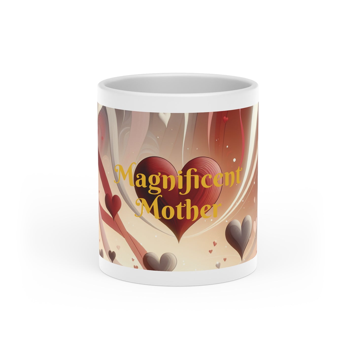 Mug 11oz Heart Shaped Handle Magnificent Mother Design