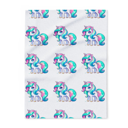 Arctic Fleece Blanket Unicorn Design