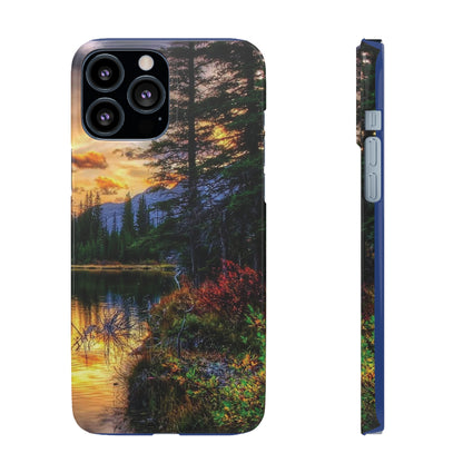 Tough Phone Case Vision of Nature Design, Forest Snap Phone Case, Outdoor Adventure Phone Cover, Nature Lover Gift.