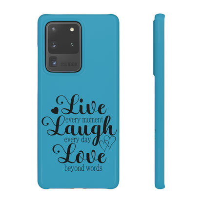 Phone Case Live Laugh Love Design