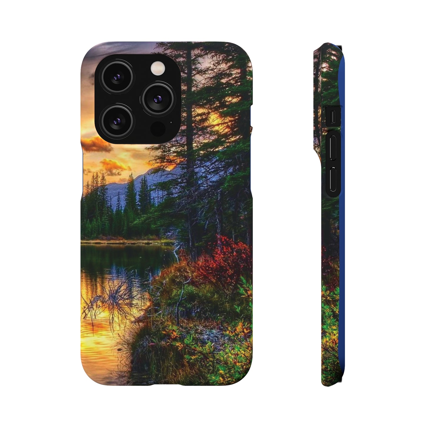 Tough Phone Case Vision of Nature Design, Forest Snap Phone Case, Outdoor Adventure Phone Cover, Nature Lover Gift.