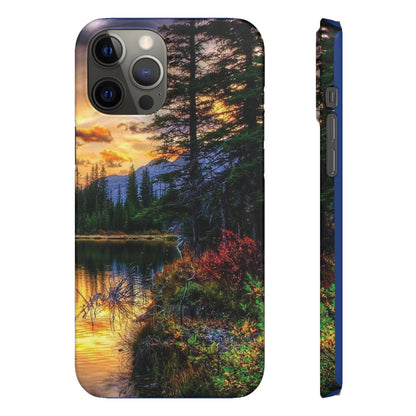 Tough Phone Case Vision of Nature Design, Forest Snap Phone Case, Outdoor Adventure Phone Cover, Nature Lover Gift.