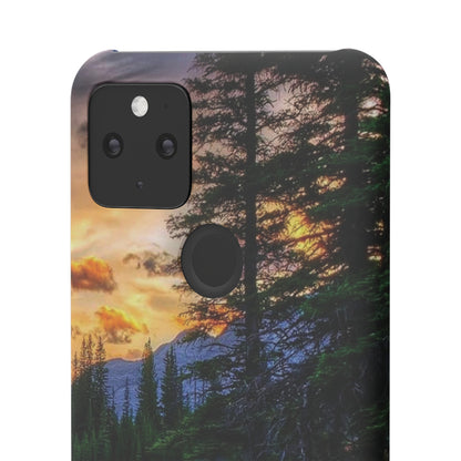 Tough Phone Case Vision of Nature Design, Forest Snap Phone Case, Outdoor Adventure Phone Cover, Nature Lover Gift.