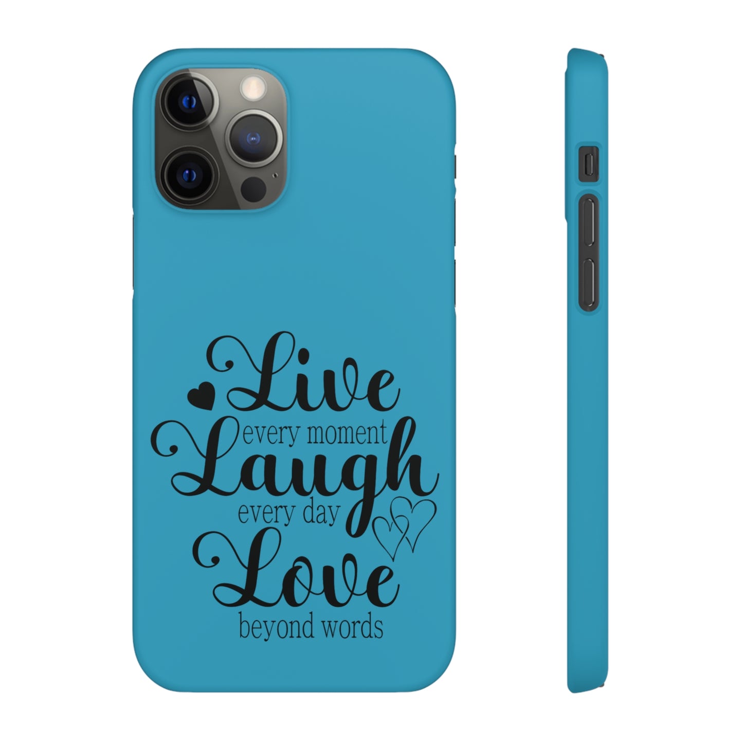 Phone Case Live Laugh Love Design