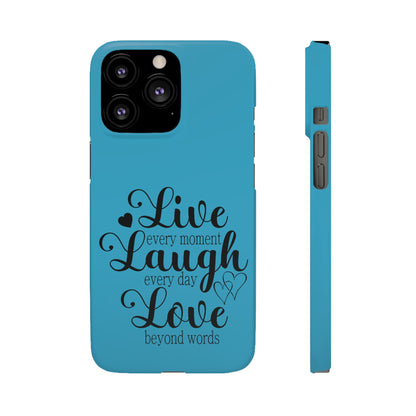 Phone Case Live Laugh Love Design