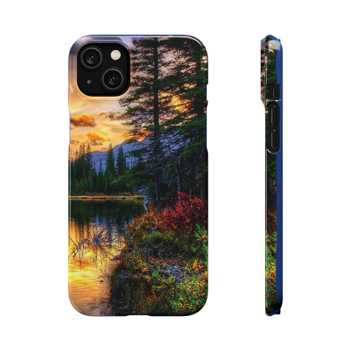 Tough Phone Case Vision of Nature Design, Forest Snap Phone Case, Outdoor Adventure Phone Cover, Nature Lover Gift.