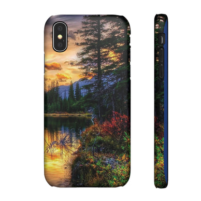 Tough Phone Case Vision of Nature Design, Forest Snap Phone Case, Outdoor Adventure Phone Cover, Nature Lover Gift.