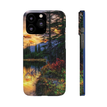 Tough Phone Case Vision of Nature Design, Forest Snap Phone Case, Outdoor Adventure Phone Cover, Nature Lover Gift.