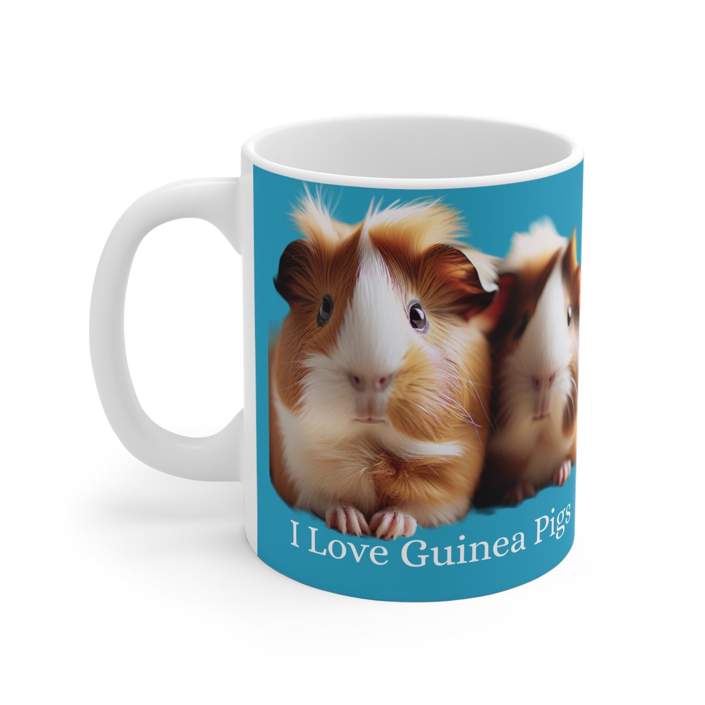 Ceramic  Mug 11oz I Love Guinea Pigs Design