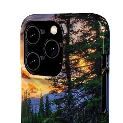 Tough Phone Case Vision of Nature Design, Forest Snap Phone Case, Outdoor Adventure Phone Cover, Nature Lover Gift.