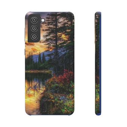 Tough Phone Case Vision of Nature Design, Forest Snap Phone Case, Outdoor Adventure Phone Cover, Nature Lover Gift.