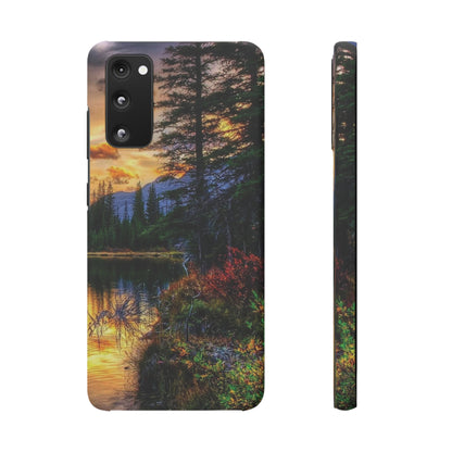 Tough Phone Case Vision of Nature Design, Forest Snap Phone Case, Outdoor Adventure Phone Cover, Nature Lover Gift.