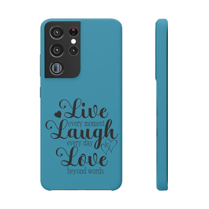 Phone Case Live Laugh Love Design