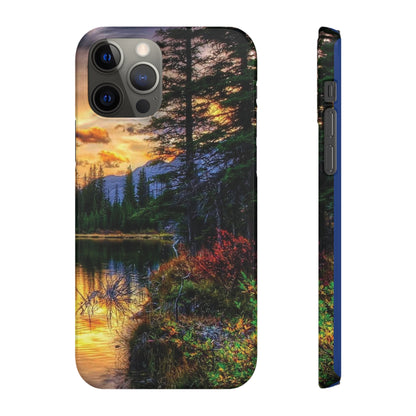 Tough Phone Case Vision of Nature Design, Forest Snap Phone Case, Outdoor Adventure Phone Cover, Nature Lover Gift.