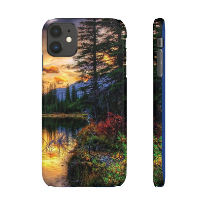 Tough Phone Case Vision of Nature Design, Forest Snap Phone Case, Outdoor Adventure Phone Cover, Nature Lover Gift.