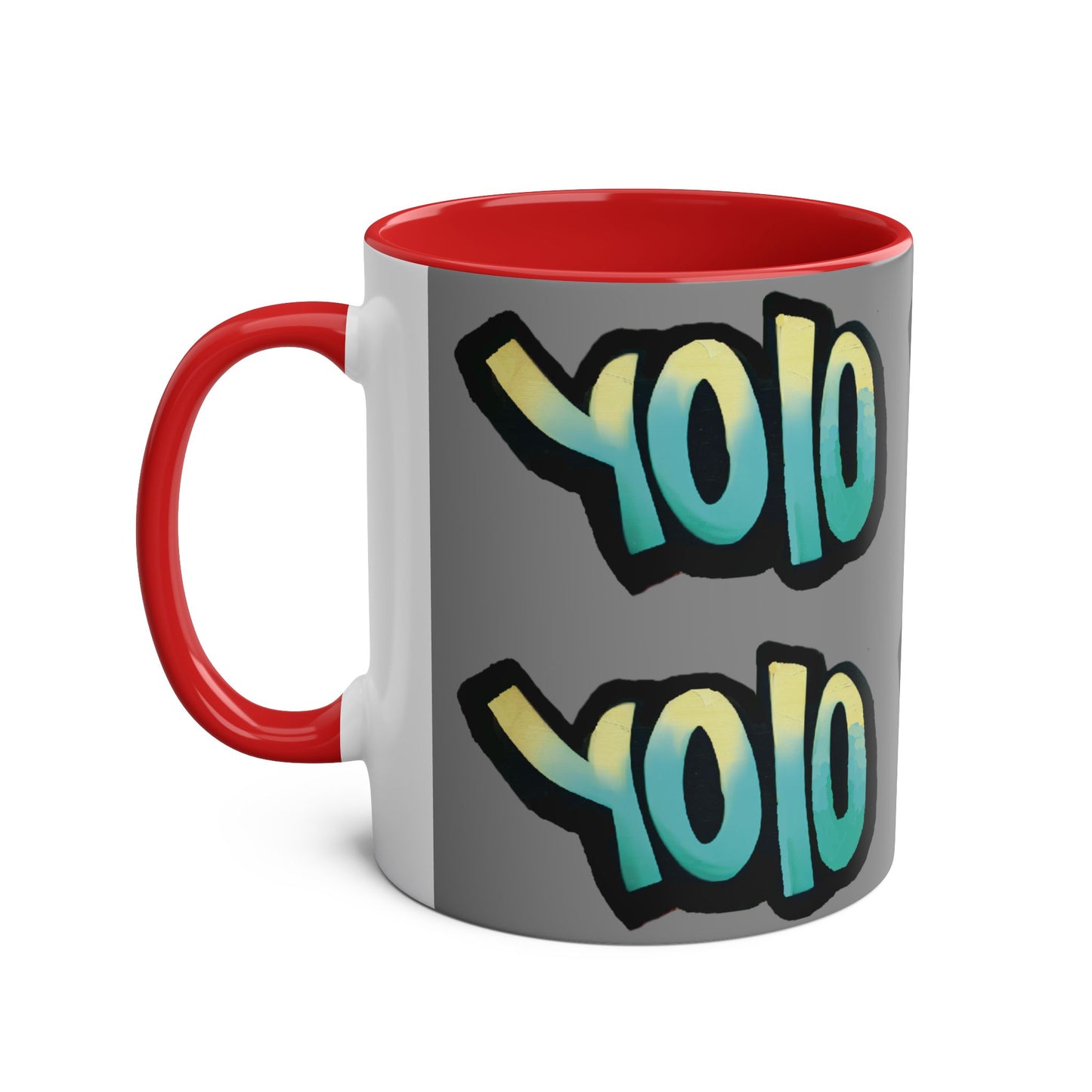 Mug 11oz Two-Tone YOLO (you only live once) Design